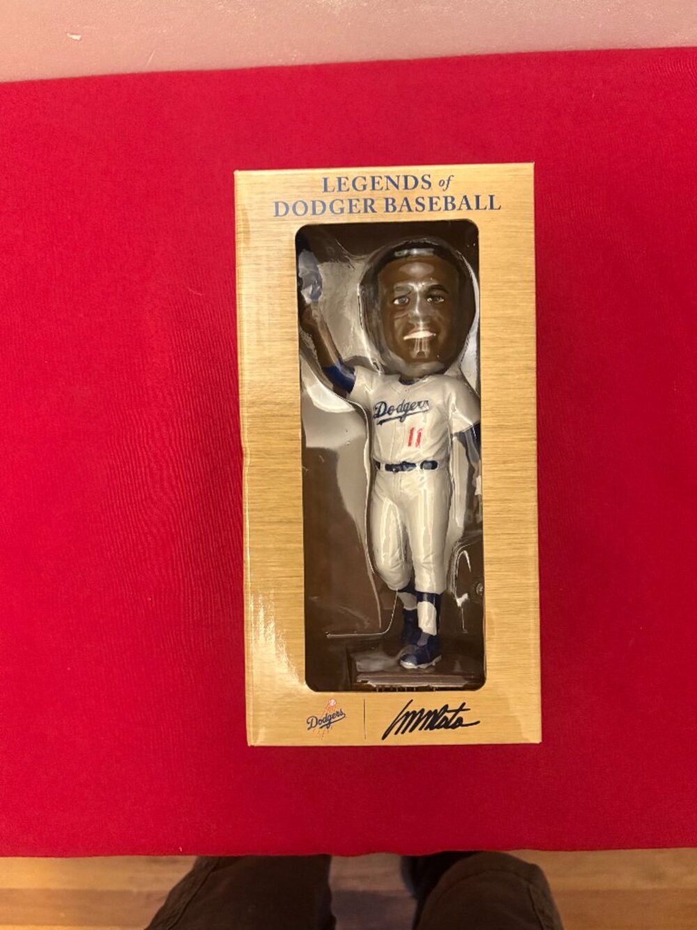 Maury Wills “Legends of Dodger Baseball” Bobblehead